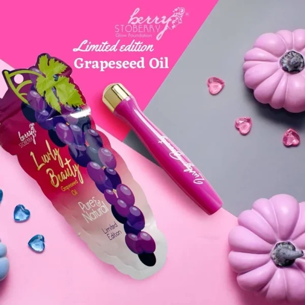 🎁NEW PACKAGING‼️LOVELY BEAUTY GRAPESEED OIL BERRYSTOBERRY KURANGKAN KEDUTAN JERAGAT BINTIK2