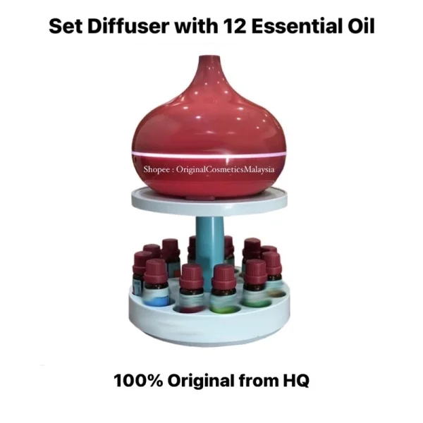 🎁FREEGIFT‼️OKAYA HOME DIFFUSER ONE SET WITH 12 ESSENTIAL OIL️ 100% ORIGINAL FROM HQ Tenang Jimat Mempunyai 12