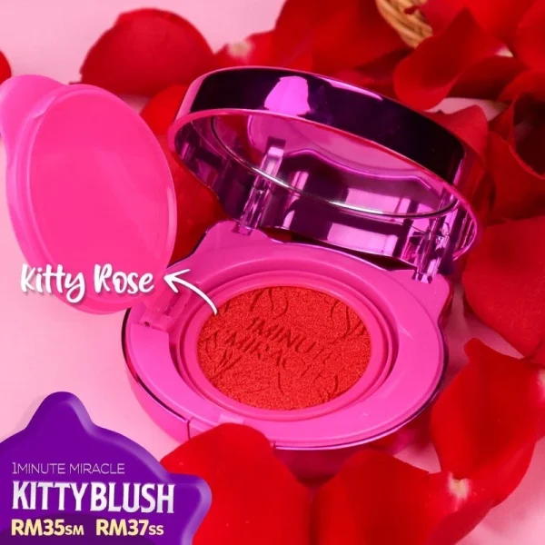 🎁1 MINUTE MIRACLE 1MM KITTY BLUSHER CUSHION GLOW CANTIK DAN MURAH Make Up Nampak Glow Dan Tahan Lebih Lama Mu... - Image 10