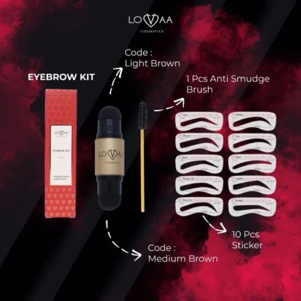 🎁4 FREEGIFT‼️LOVAA SET COMBO JIMAT EYEBROW & LIPS (DPT 6 BRG DLM 1 SET‼️) Lovaa Eyebrow Cop Lips Murah Jimat - Image 2