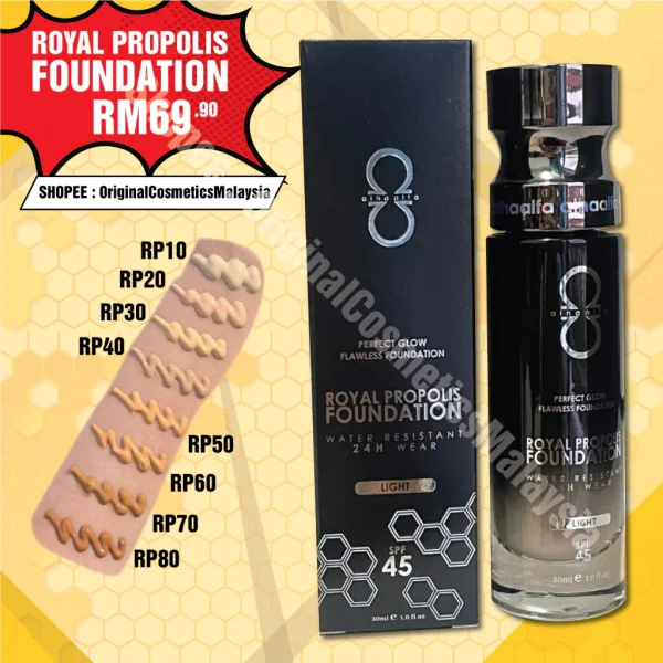 🎁3 FREEGIFT‼️ALHA ALFA SET COMBO A (DPT 6 BRG DLM 1 SET‼️) Alha Alfa Royal Propolis Foundation Compact Powder Spray - Image 2