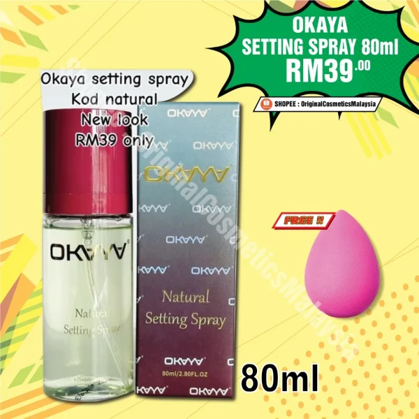 [🎁FREEGIFT‼️] OKAYA SETTING SPRAY ONE DAY LONG LASTING ORIGINAL HQ Favorite Mua Bellaz - Image 2