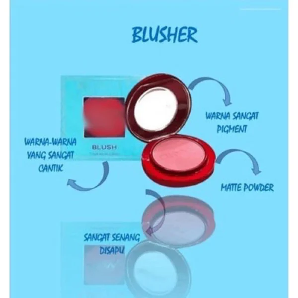 🎁OKAYA BLUSHER MATTE PIGMENTED COLOR FAV MUA BELLAZ - Image 2