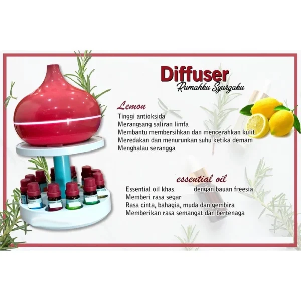 🎁FREEGIFT‼️OKAYA HOME DIFFUSER ONE SET WITH 12 ESSENTIAL OIL️ 100% ORIGINAL FROM HQ Tenang Jimat Mempunyai 12 - Image 2