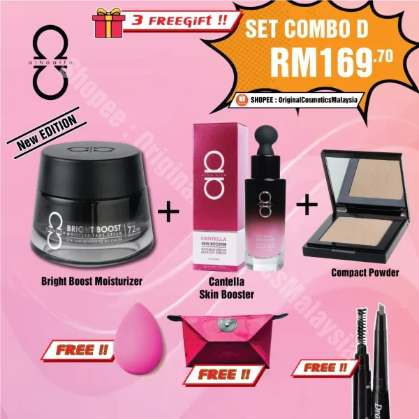 🎁3 FREEGIFT‼️SET D PROMO JIMAT ALHA ALFA (DPT 6 BRG DLM 1 SET) MOISTURIZER TAHAN 72JAM Alha alfa Set Merdeka - Image 2