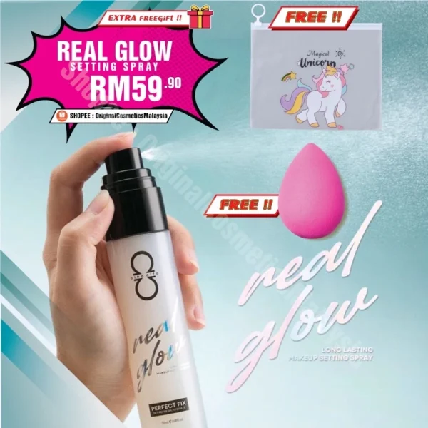 🎁2 FREEGIFT‼️ALHA ALFA SPRAY GLOW MATTE (DPT 3BRG‼️) Alha Alfa Setting Spray Alha Alfa Lip Booster - Image 2