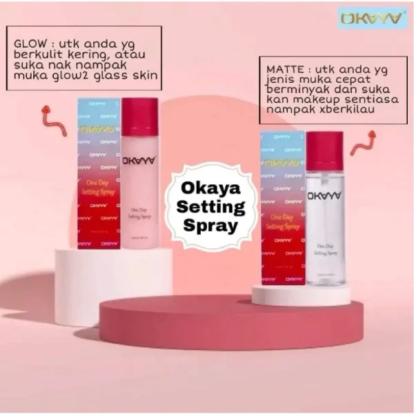 [🎁FREEGIFT‼️] OKAYA SETTING SPRAY ONE DAY LONG LASTING ORIGINAL HQ Favorite Mua Bellaz - Image 3