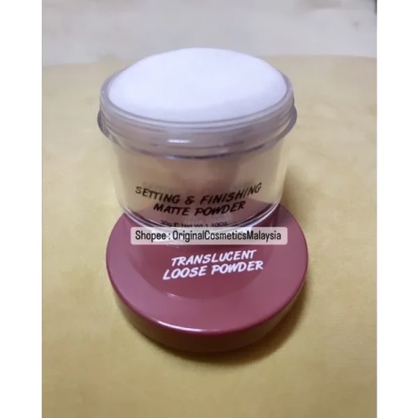 🎁 FREEGIFT EXTRA‼️OKAYA LOOSE POWDER TRANSLUCENT MUA BELLAZ New Packaging - Image 3