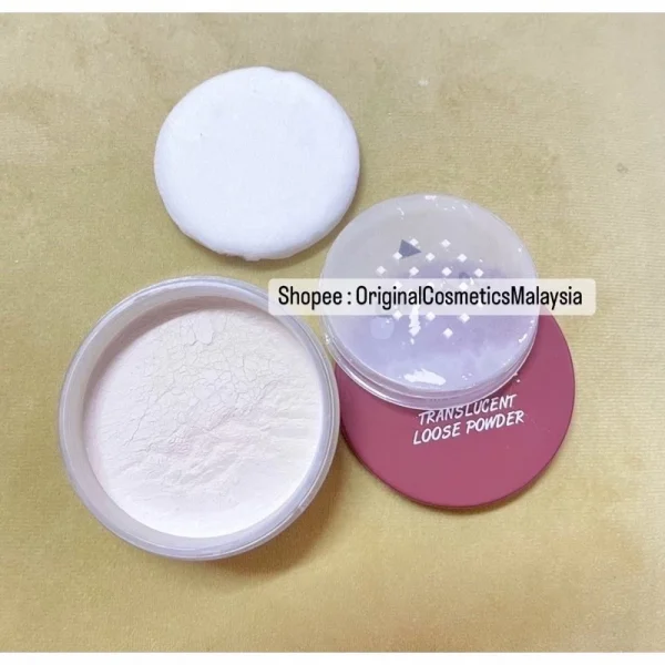 🎁FREEGIFT EXTRA‼️OKAYA LOOSE POWDER TRANSLUCENT MUA BELLAZ New Packaging 30gram - Image 3