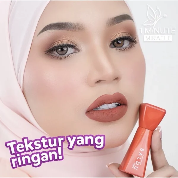 🎁NEW‼️ 1MM 1 MINUTE MIRACLE LIPMATTE LIPTINT BALDU Pigmented Colors Ringan Di Bibir Fav Mua Bellaz Waterproof - Image 3