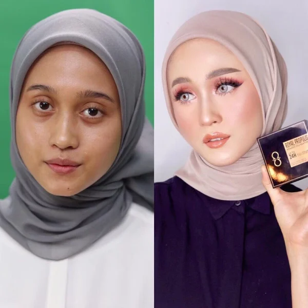 🎁2 FREEGIFT‼️ALHA ALFA COMPACT POWDER 4IN1 (DPT 3 BRG‼️😍) Alha Alfa Royal Propolis Foundation Compact Powder HD - Image 4