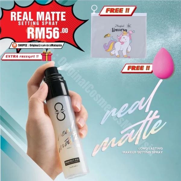 🎁2 FREEGIFT‼️ALHA ALFA SPRAY GLOW MATTE (DPT 3BRG‼️) Alha Alfa Setting Spray Alha Alfa Lip Booster - Image 3