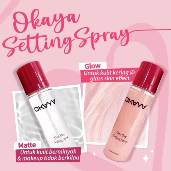 [🎁FREEGIFT‼️] OKAYA SETTING SPRAY ONE DAY LONG LASTING ORIGINAL HQ Favorite Mua Bellaz - Image 4