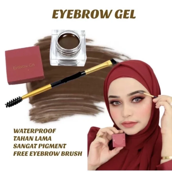 [🎁2 FREEGIFT‼️] OKAYA EYEBROW GEL WATERPROOF(DPT 3 BRG‼️) EYEBROW FAV MUA BELLAZ TAHAN LAMA Color Pigmented - Image 4