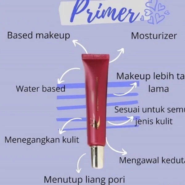 🎁FREEGIFT‼️OKAYA PRIMER SARANG BURUNG WALIT BUATKAN MEKAP TAHAN LEBIH LAMA Smooth Mua Bellaz Primer Gel - Image 4