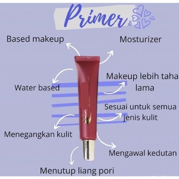 🎁FREEGIFT‼️OKAYA PRIMER WALET BUATKAN MAKE UP TAHAN LEBIH LAMA, TIDAK BERCAPUK NAMPAK LEBIH SMOOTH Primer - Image 4