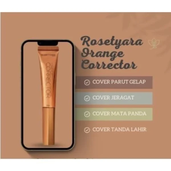 🎁NEW‼️ROSETYARA RT ORANGE/GREEN CORRECTOR FAV MUA BELLAZ RT Orange Green Corrector Foundation Cover Killer Mua - Image 4