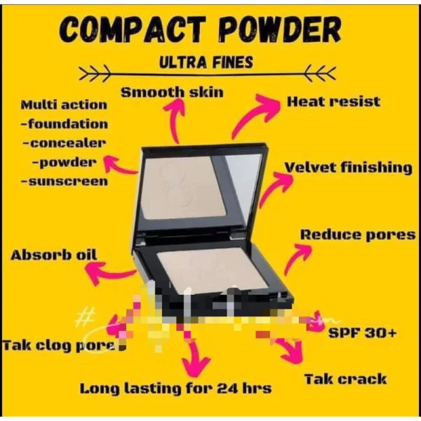 🎁2 FREEGIFT‼️ALHA ALFA SET COMBO (DPT 4 BRG DLM 1 SET😍) Alha Alfa Royal Propolis Foundation Compact Powder Waterproof - Image 4