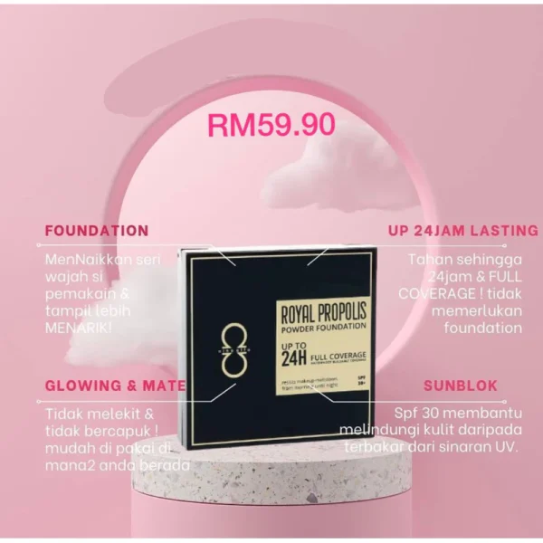 🎁3 FREEGIFT‼️ALHA ALFA SET COMBO (DPT 6 BRG DLM 1 SET‼️) ALHA ALFA FOUNDATION ALHA ALFA COMPACT POWDER - Image 4