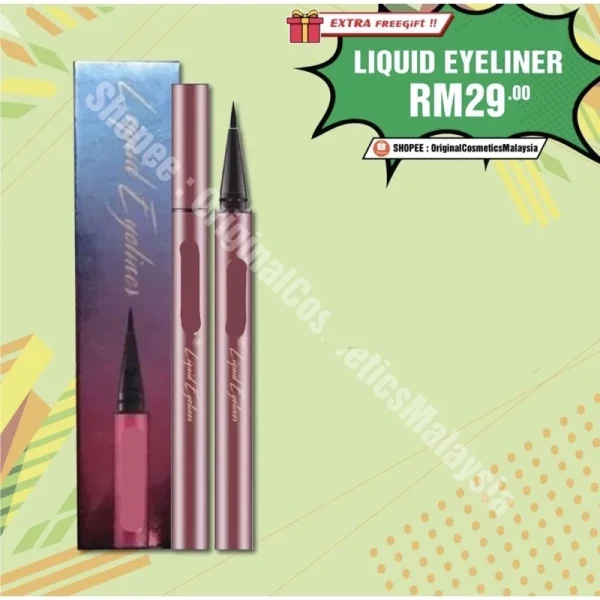 [🎁FREEGIFT‼️] OKAYA EYELINER WATERPROOF PERFECT LIQUID BLACK LONG LASTING Sharp Pen Mua Bellaz - Image 5