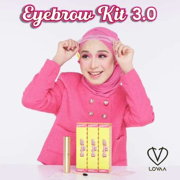 🎁LOVAA COP KENING VIRAL (DPT 26 BRG‼️) LOVAA EYEBROW KIT 3.0 Eyebrow Cop Kening Waterproof Mua Bellaz - Image 6