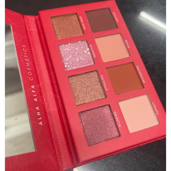 🎁FREEGIFT‼️ALHA ALFA EYESHADOW PALETTE PIGMENTED COLOR 😍♥️ Alha Alfa Set Raya Glitz Jimat Promo Birthday - Image 8