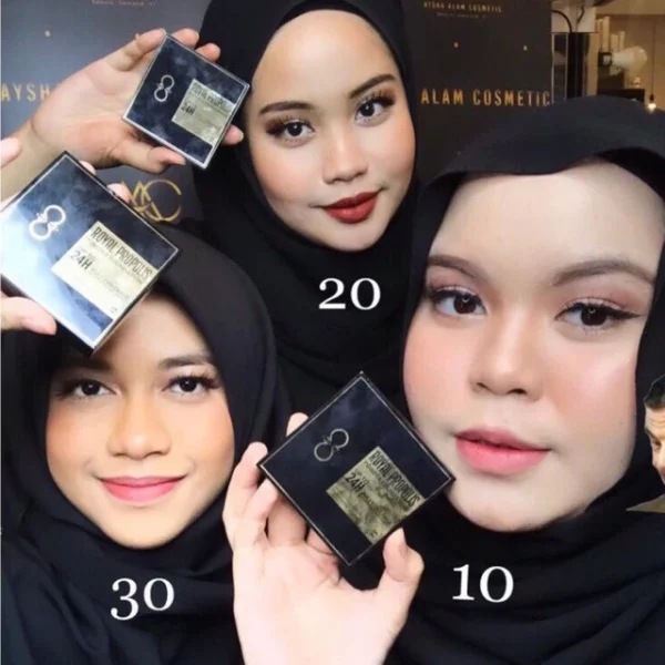 🎁2 FREEGIFT‼️ALHA ALFA COMPACT POWDER 4IN1 (DPT 3 BRG‼️😍) Alha Alfa Royal Propolis Foundation Compact Powder HD - Image 9