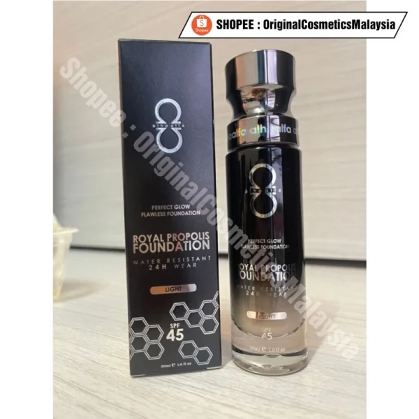 🎁2 FREEGIFT‼️ALHA ALFA ROYAL PROPOLIS FOUNDATION (DPT 3 BRG😍)TAHAN 24JAM Alha Alfa New Full Coverage Water - Image 8