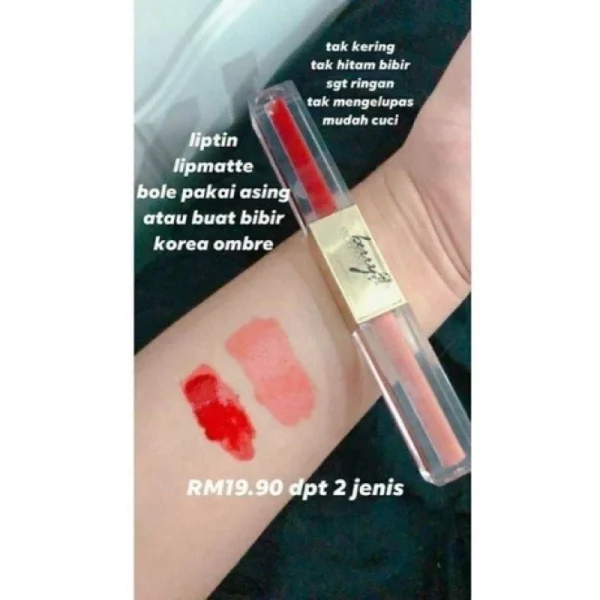 🎁 LIPMATTE+LIPTINT OMBRE LOVEBERRY BERRY STRAWBERRY 😍🍓♥️ Lipmatte Liptint Waterproof Murah Lipmatte Mua Bellaz Alha - Image 8