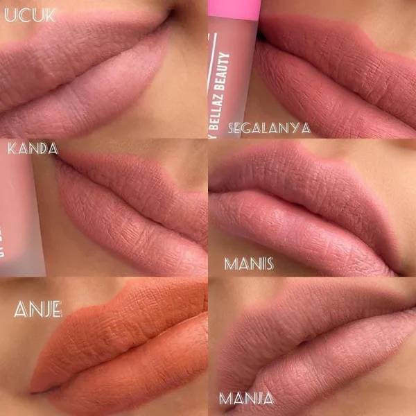 🎁LIPMATTE MUAH 5.0 6.0 & 7.0 by MUA BELLAZ Color Sangat Cantik Ringan di Bibir Favorite Mua Bellaz Waterproof - Image 9